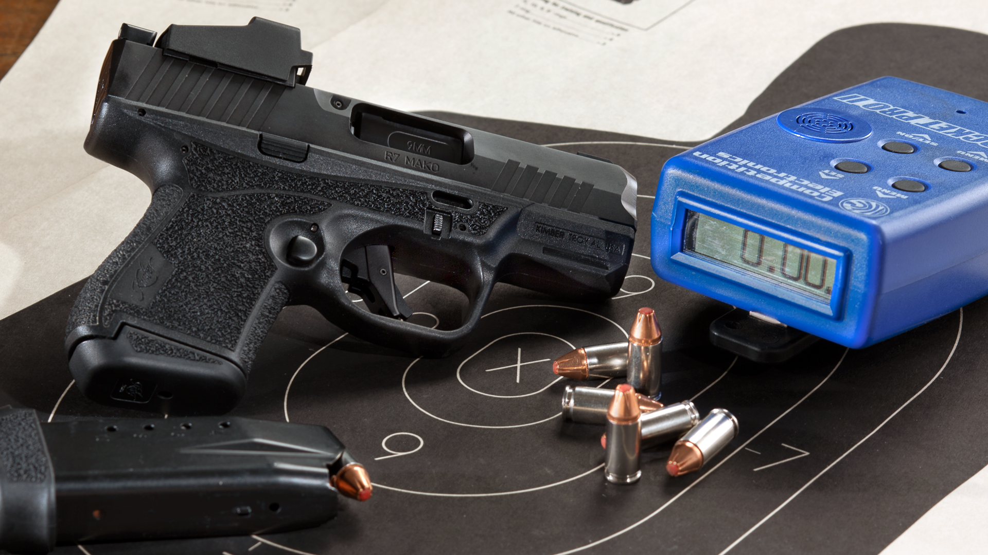 gun and target