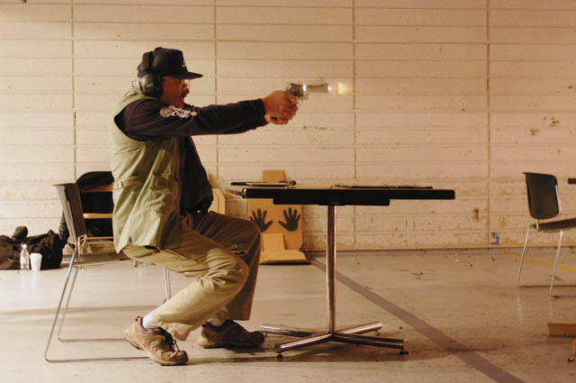 Not all stages require the shooter to start from a standing position. Imagine a sudden attack while you&#x27;re dining in a restaurant—firing from your chair might be the best option.