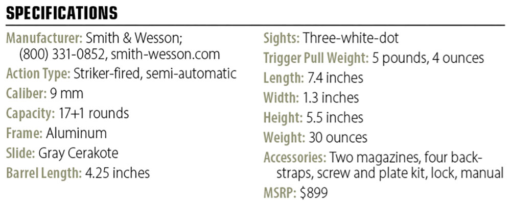 Smith and Wesson M&P9 M2.0 Metal specs