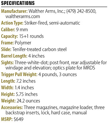 Walther PDP specs