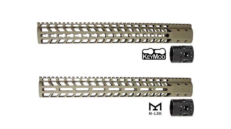 First Look: Ergo Grips Dark Earth SuperLite Modular Rail System | An Official Journal Of The NRA