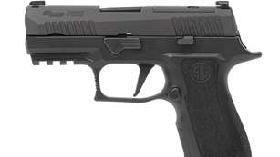 SIG Sauer P320X Compact pistol facing left.