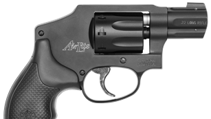 Smith & Wesson model 43C revolver facing right