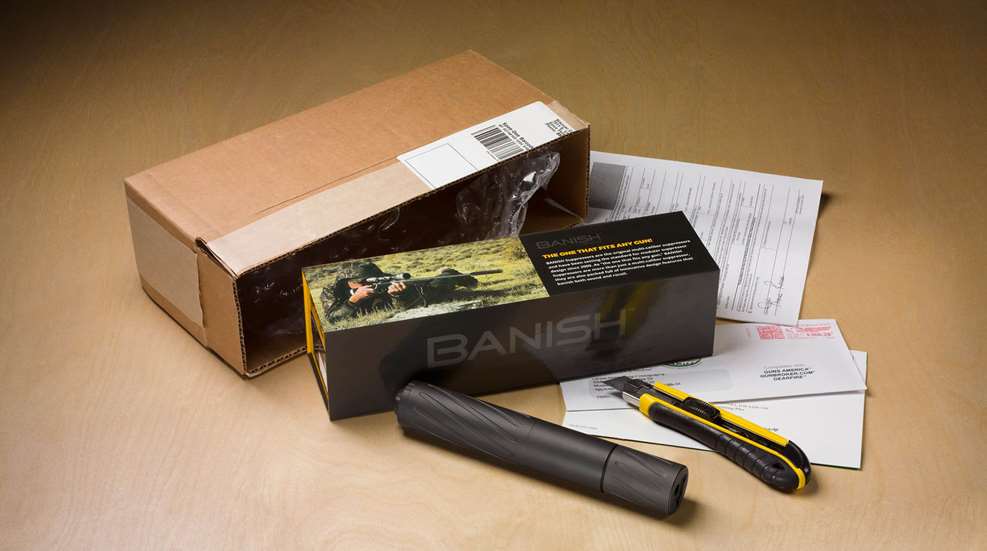 suppressor sitting on table