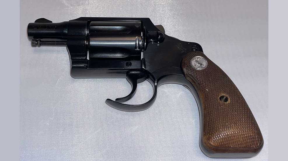 Colt Detective Special revolver facing left.