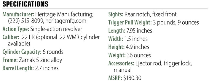 Heritage Manufacturing  Barkeep specs