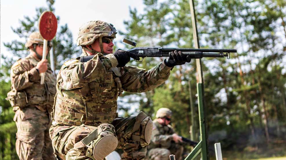 shotgun used in military training