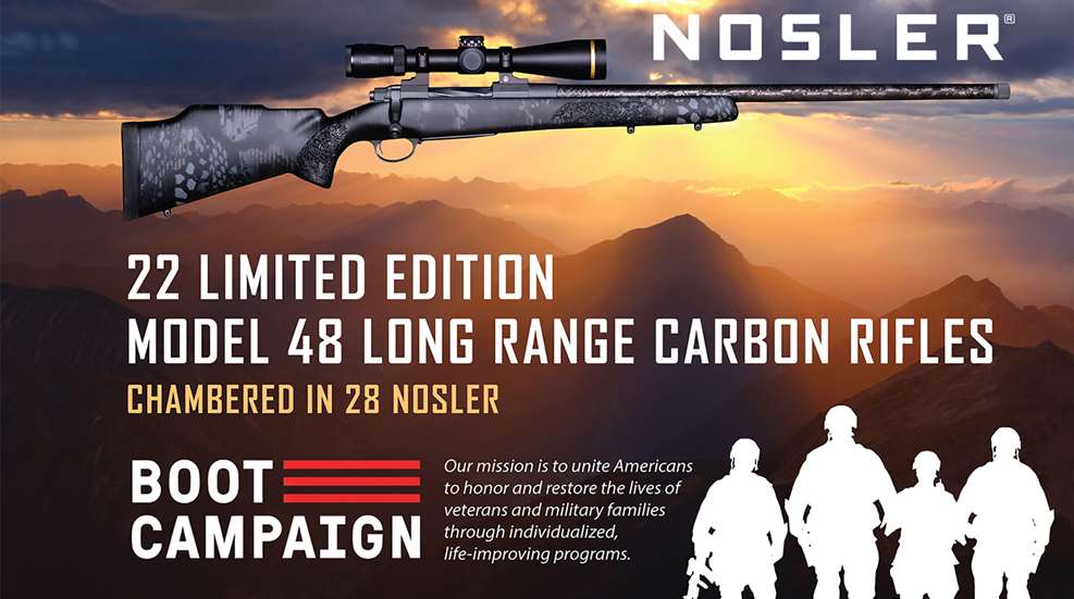 Nosler rifles donation to Boot Campaign
