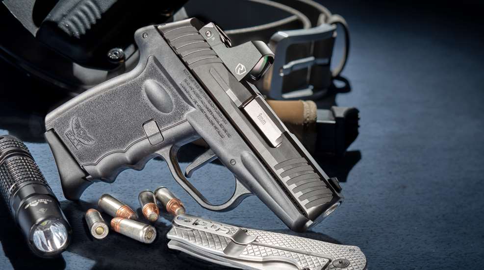 SCCY DVG-1RD pistol facing right