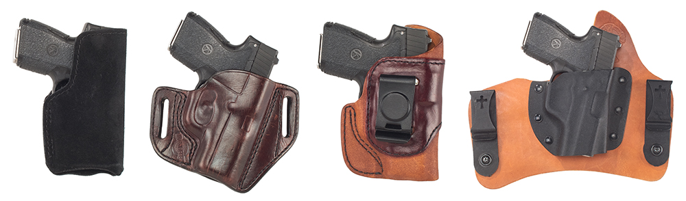 several holster options