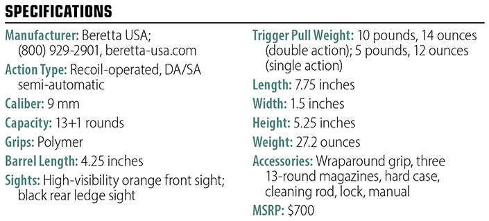 Beretta  92X F Compact specs