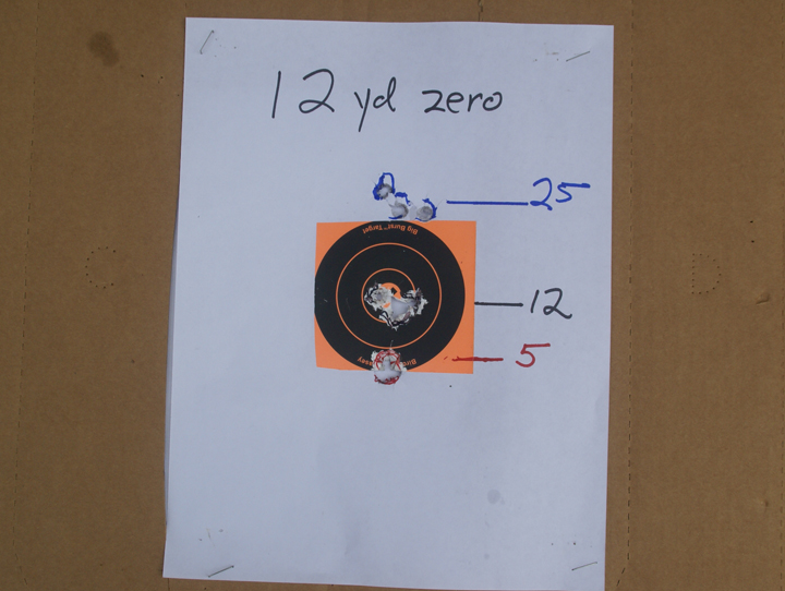 12-yard zero, Smith & Wesson M&P, Trijicon SRO