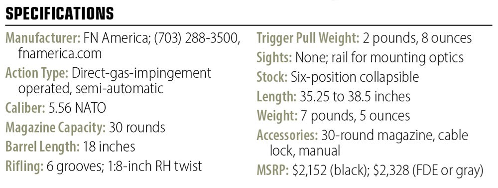 FN 15 DMR3 specs