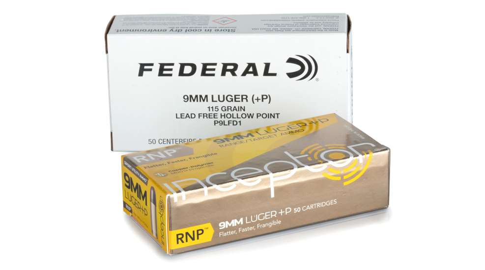 9mm Luger +P ammo