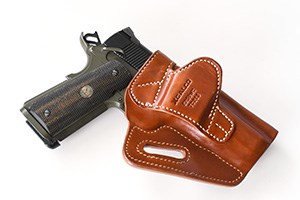Rear of holster