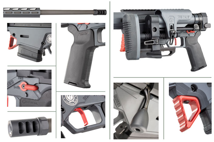 ambidextrous fire controls, APA muzzle brake, pistol grip