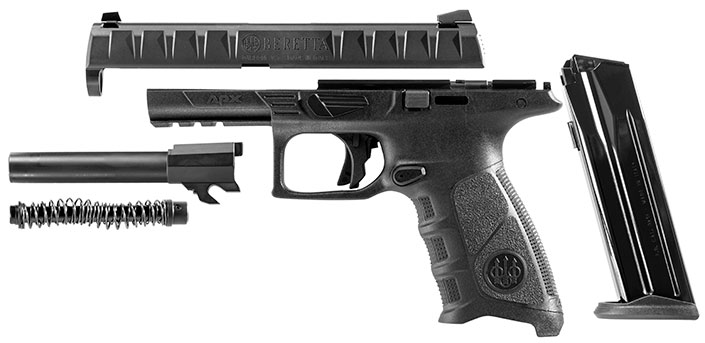 During disassembly, the Beretta APX does not require a trigger pull.