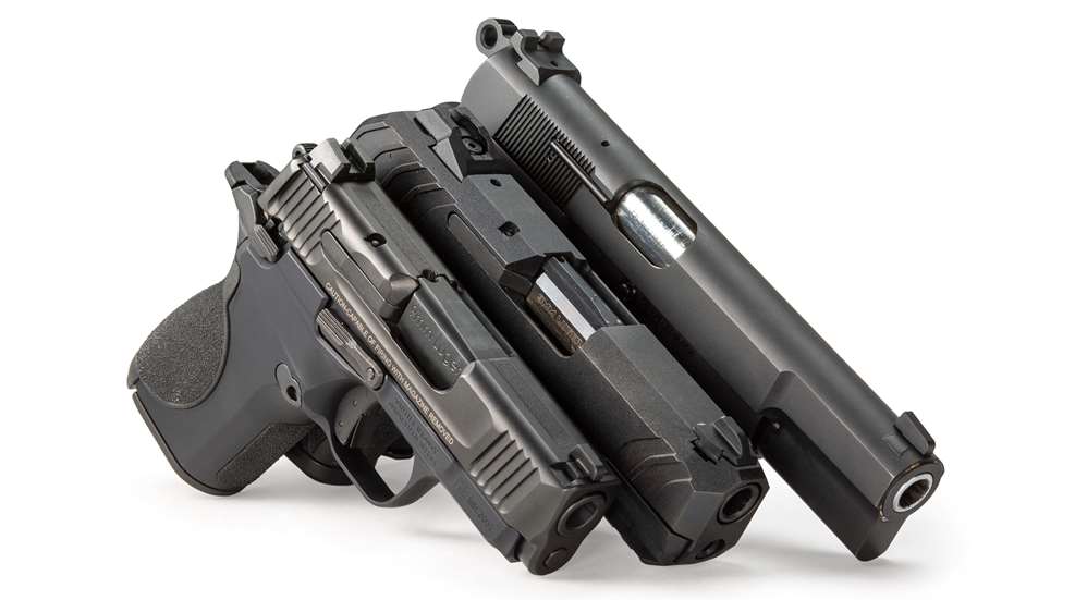 3 handguns
