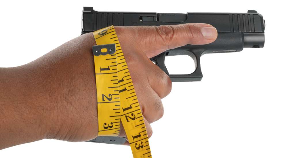 hand with handgun