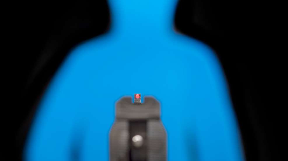 gunsight on target