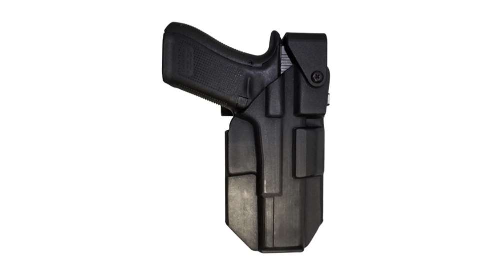 pistol in holster