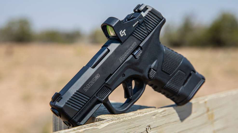 handgun with red dot sight