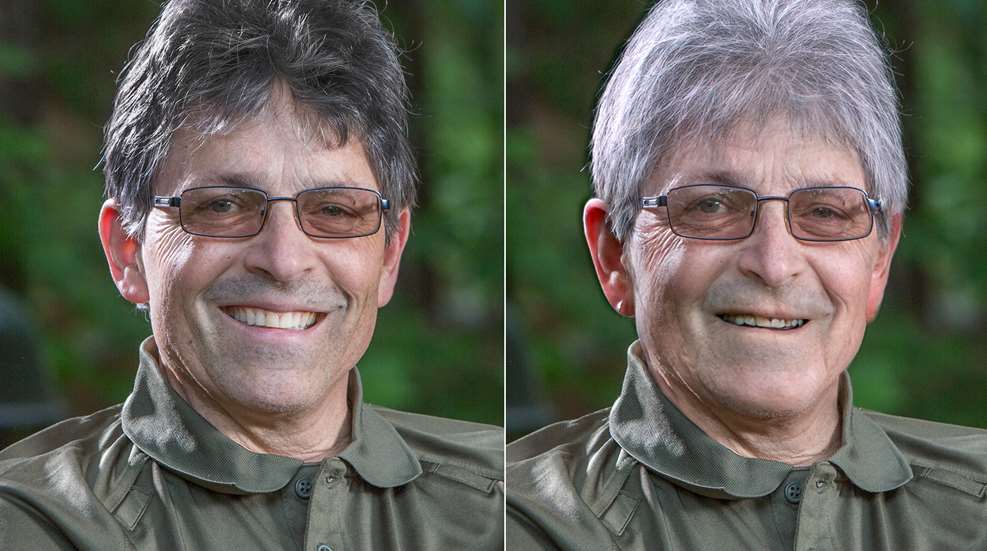 young man, old man