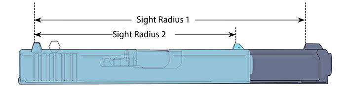 shorter sight radius
