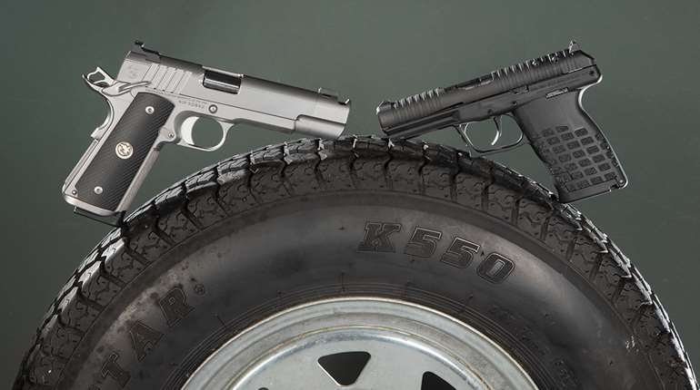 firearms on a tire