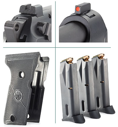 sights, standard grip,Three 13-round magazines