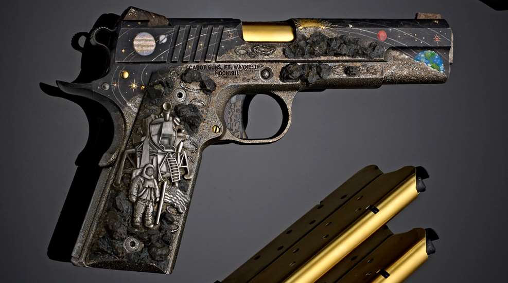 pistol facing right