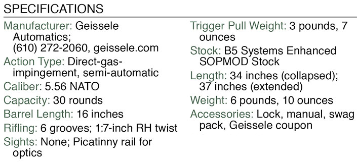 Geissele Super Duty Specs