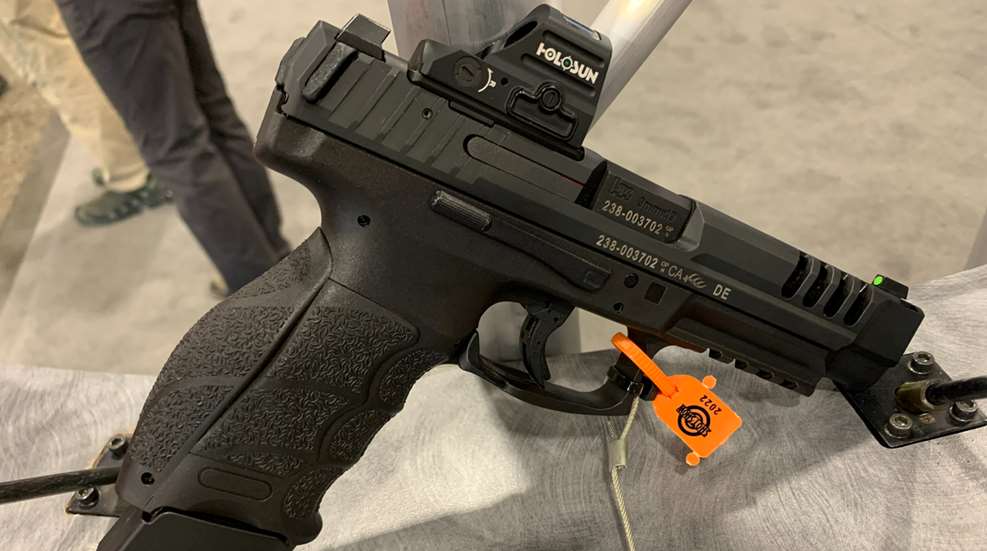 pistol with red dot facing right
