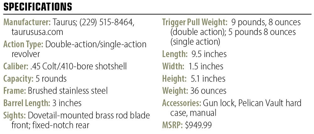 Taurus Judge Executive Grade specs