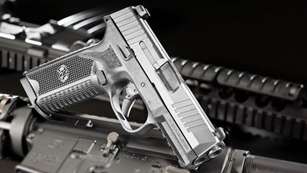 FN509 pistol facing right