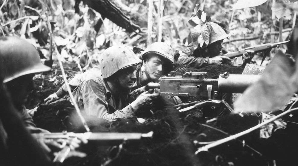 WWII soldiers in the jungle