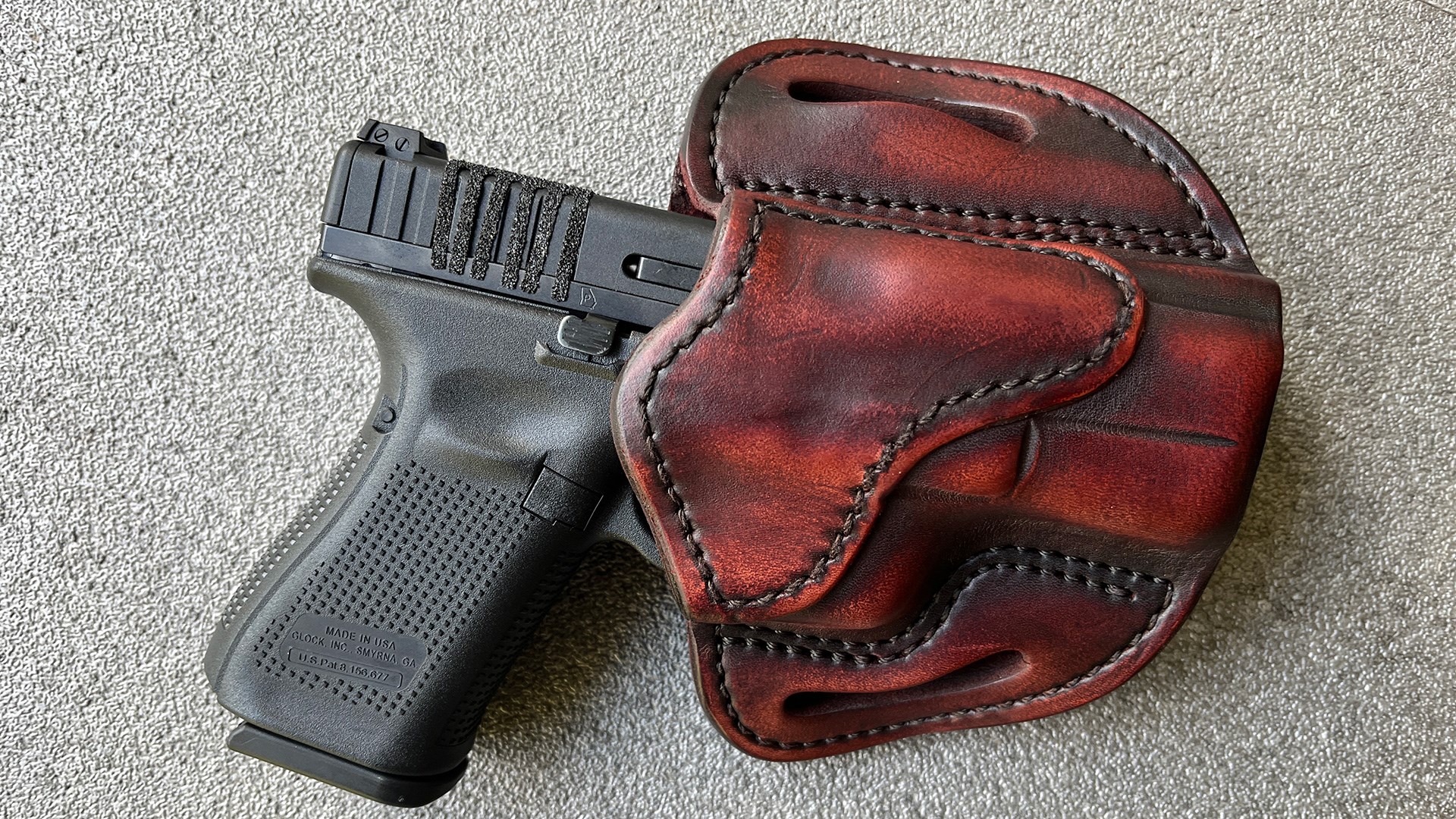 Back of holster