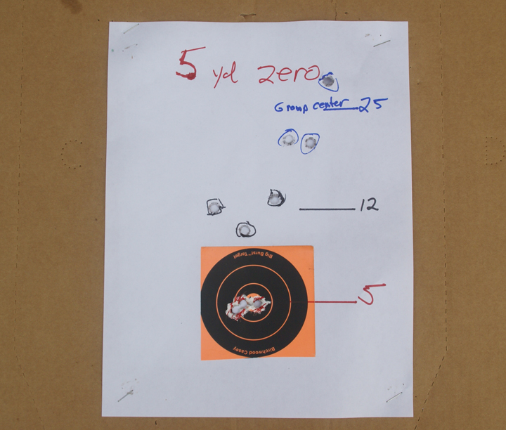 5-yard zero, Smith & Wesson M&P, Trijicon SRO