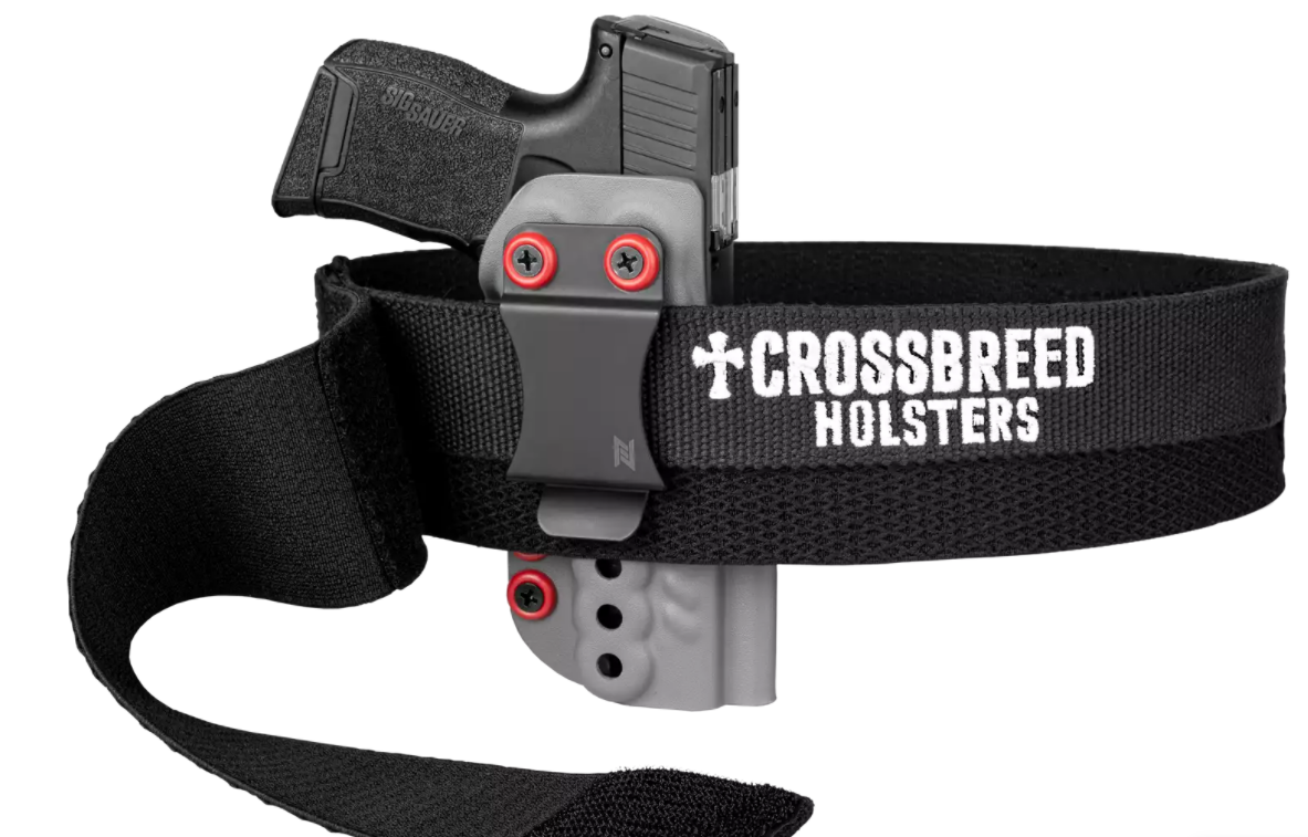 holster clipped to belt
