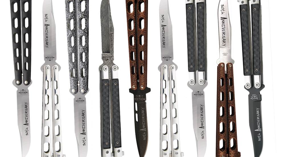 Butterfly Tanto Balisong Knife Samurai Style Aluminum Handle Silver & Black  - Edge Import