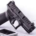 Pistol with calculator