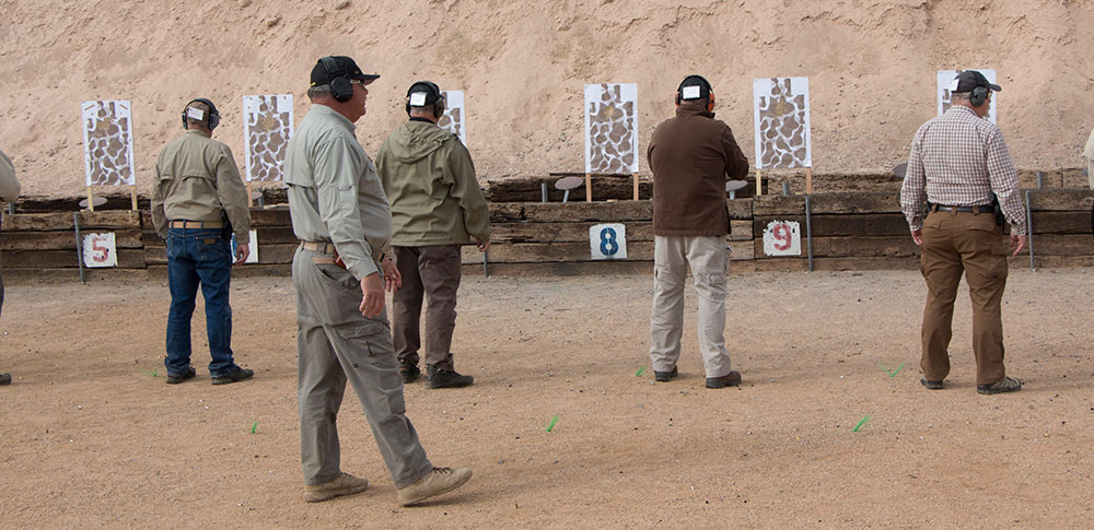 training at the range