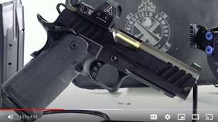 Springfield Armory Prodigy with Ameriglo red-dot sight facing right