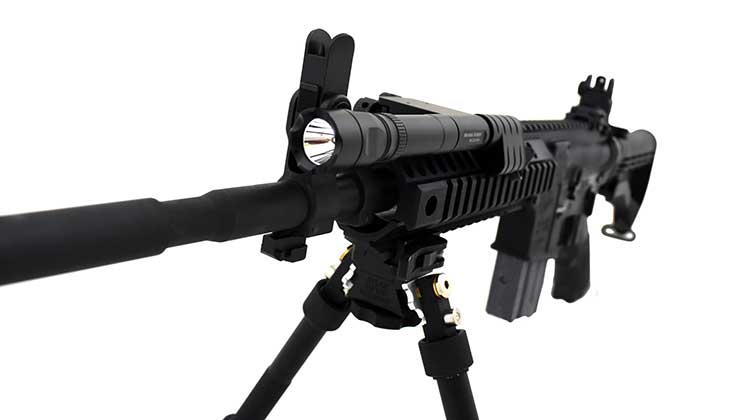 Tatical 400 Yards Green Gun Rifle LED Weapon Pistol Light Rail Mount Flashlight 