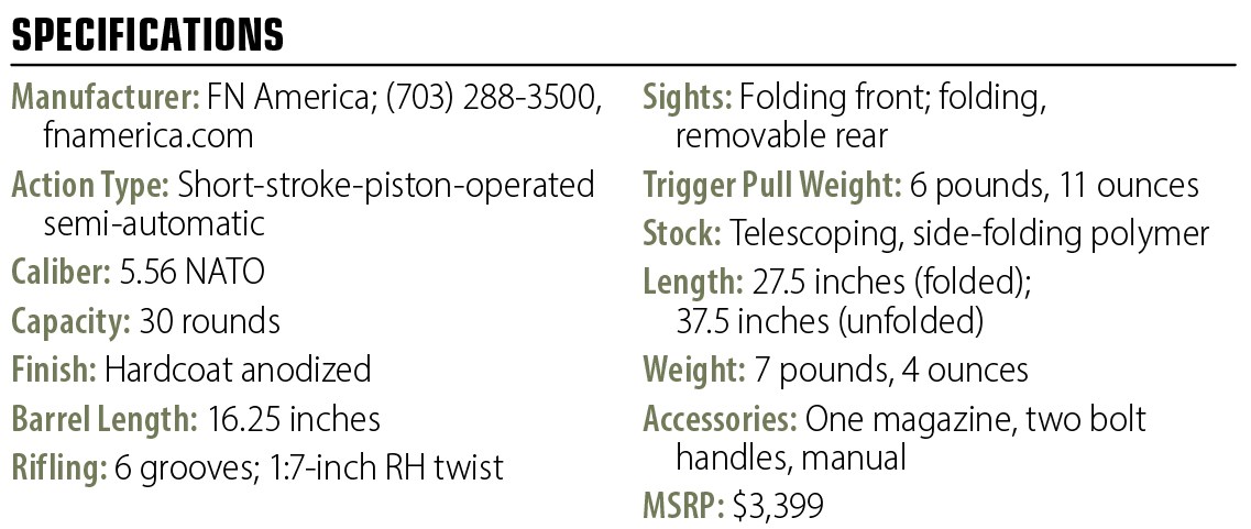 FN SCAR 16S specs