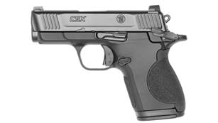 Smith & Wesson CSX 9 mm pistol facing left