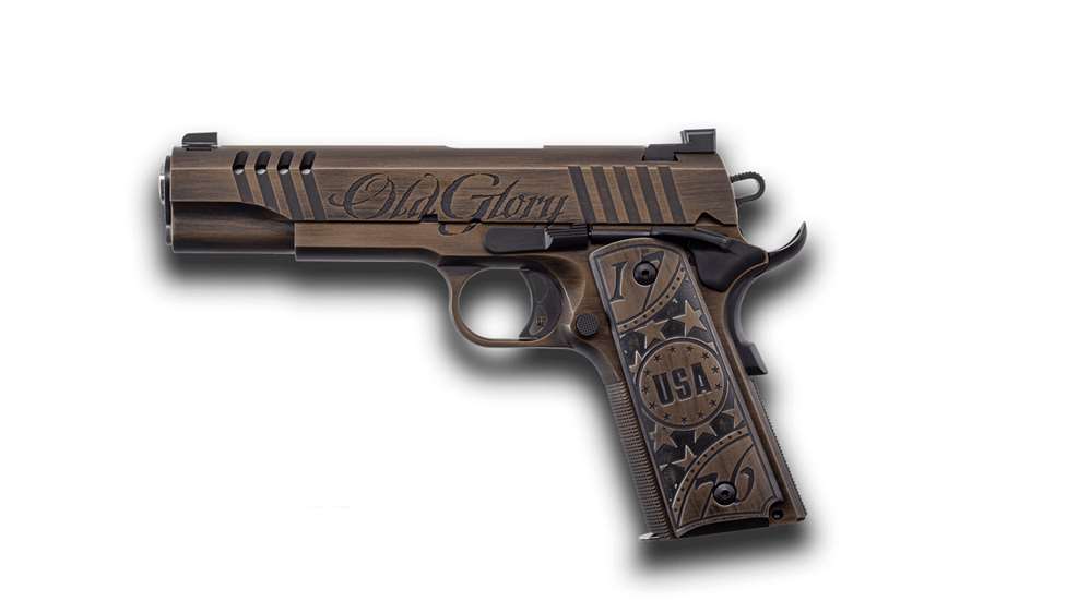 pistol facing left