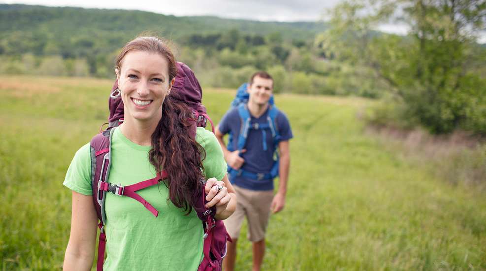 hikers on trail