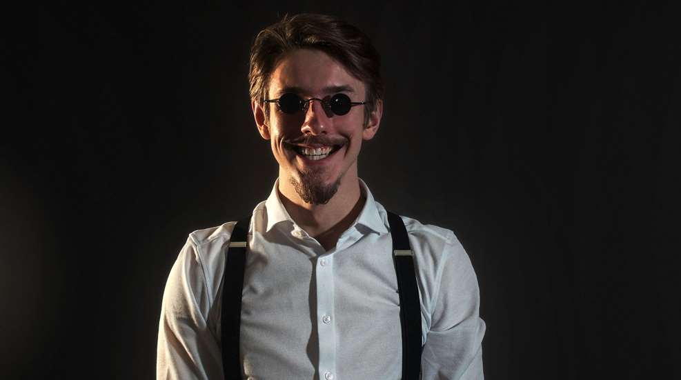 Evil grin