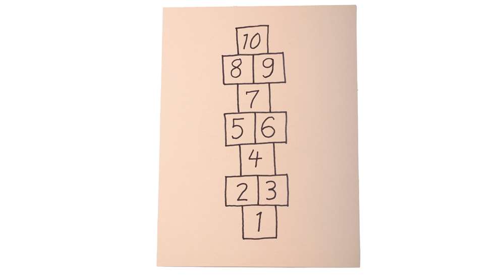 Hopscotch drawing